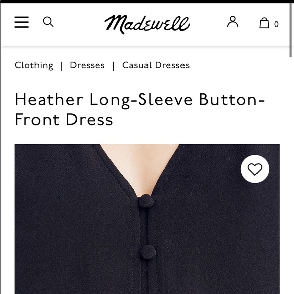 Madewell Heather Long-Sleeve Button-Front Dress - Picture 10 of 12